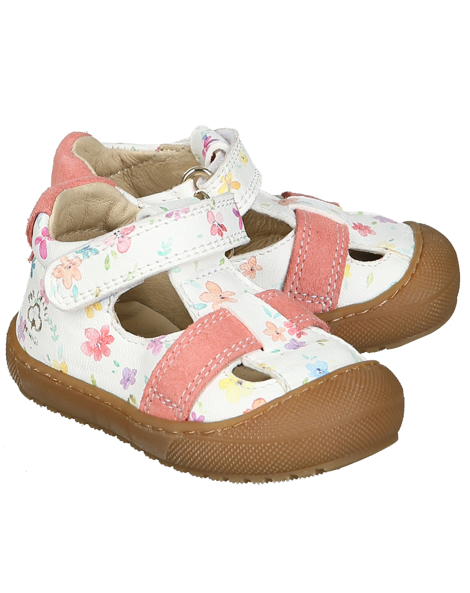 Klett-Lauflernsandalen FLOWER mit Zehenschutz in weiß