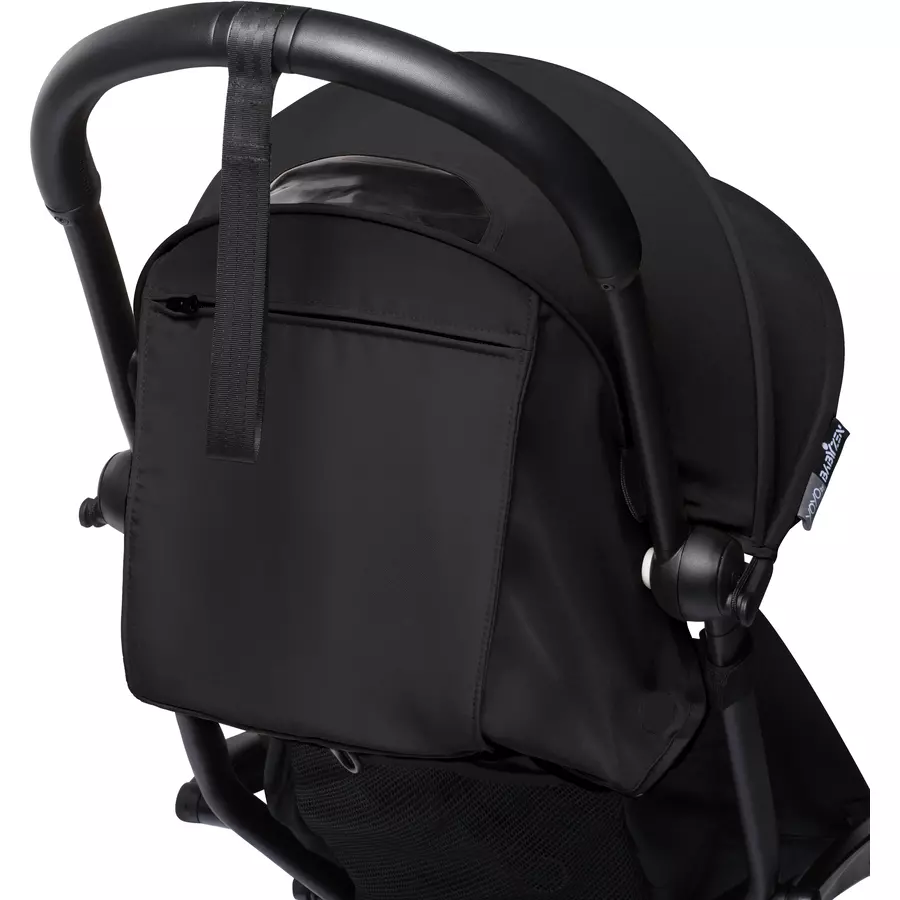 BABYZEN Kinderwagen YOYO2 6+ Black mit Textilset Black und Backpack YOYO Black