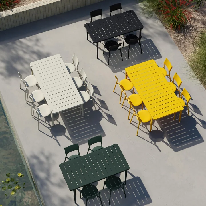 TipToe - Gartentisch MIDI Kollektion, 190 x 90 cm, sonnengelb