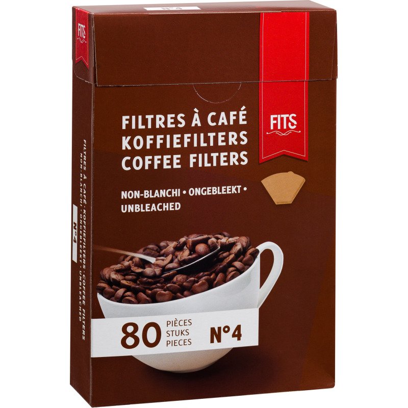 Filtres à café N° 4 FITS  - Boîte de 80