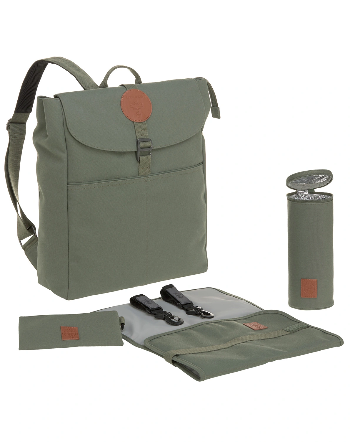 Wickelrucksack ADVENTURE (34x14x42) in olive