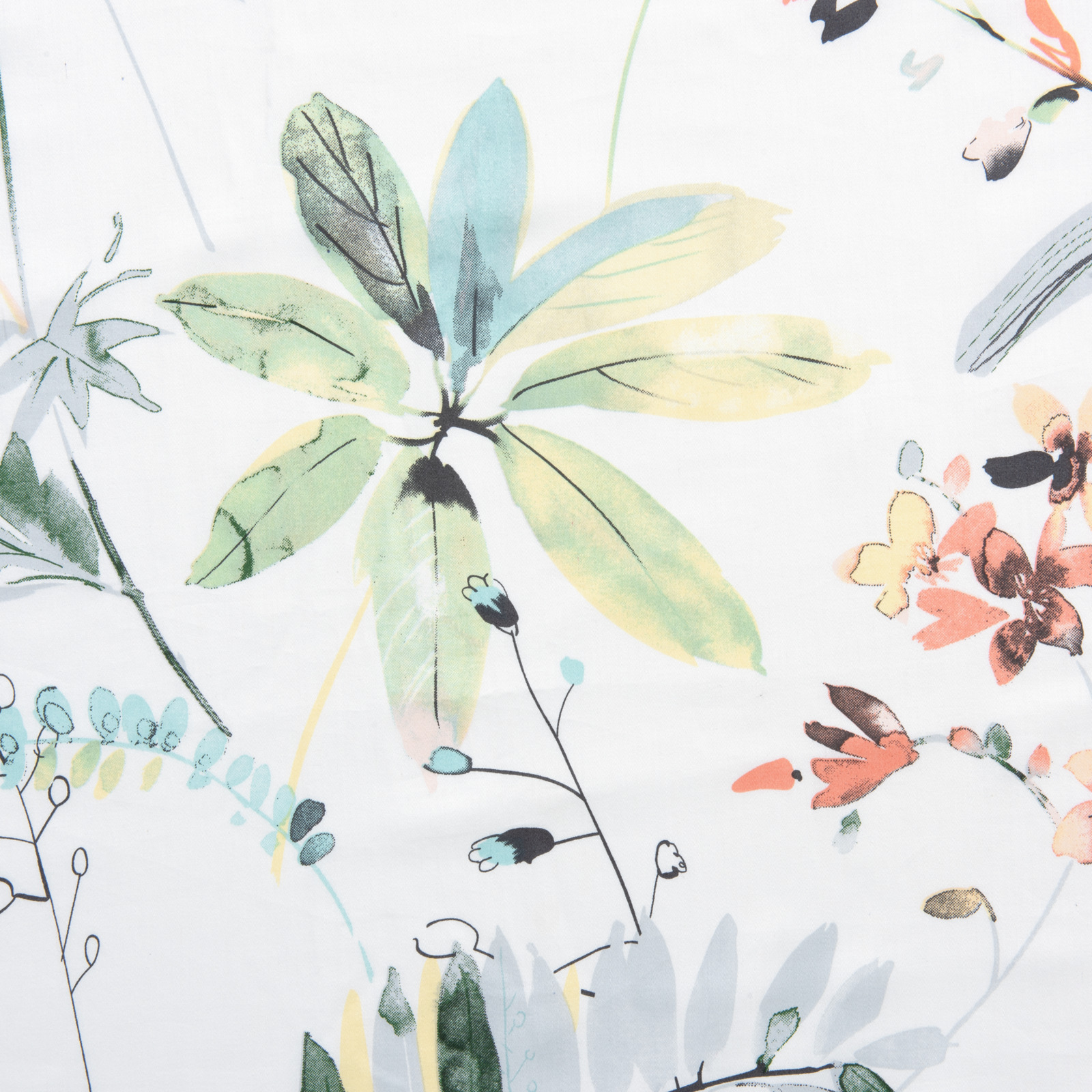 Bettwäsche mit floralem Design 50x70 Kissenbezug