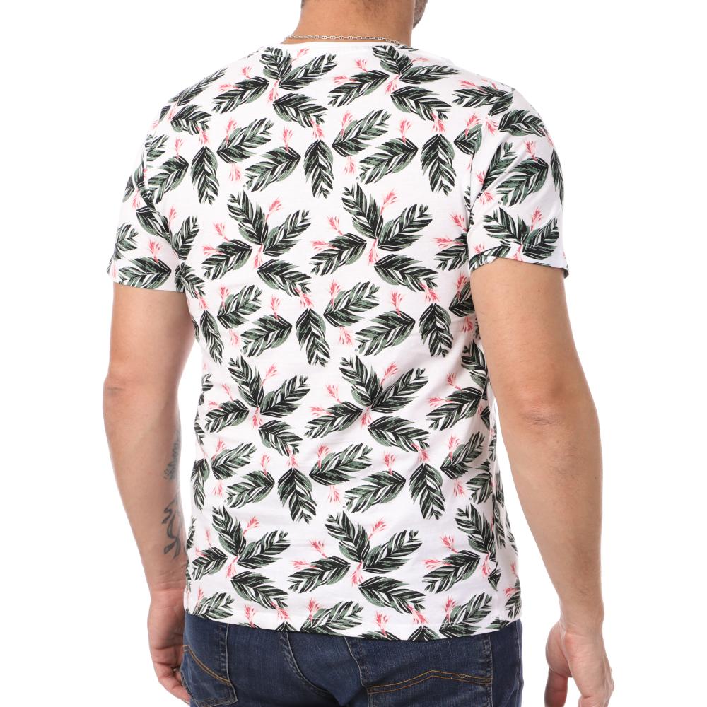 Lee Cooper T-shirt Blanc/Orange Homme Lee Cooper Opog