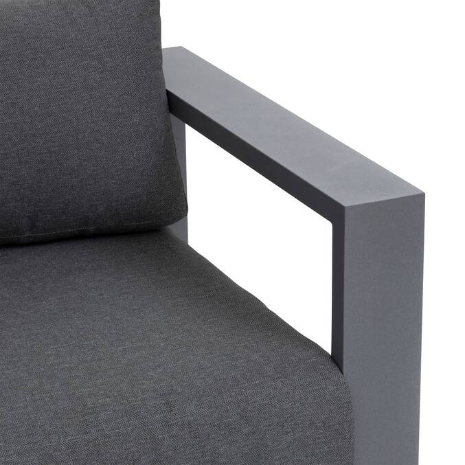 Salon d'angle de jardin ALLURE Graphite