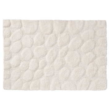 Sealskin badmat Pebbles 60x90 cm Ivoor