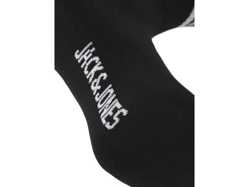 JACK&JONES Sportsocken 3er Pack mit Streifen, Schwarz Herren Tennis Socken