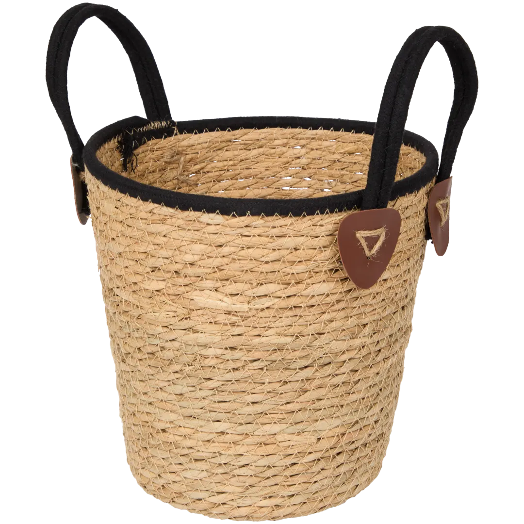Zeegras mand met hengsels Ø 23 x 23 cm | diverse varianten