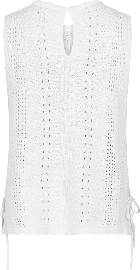 Neo Noir Aritza Crochet Knit Top White