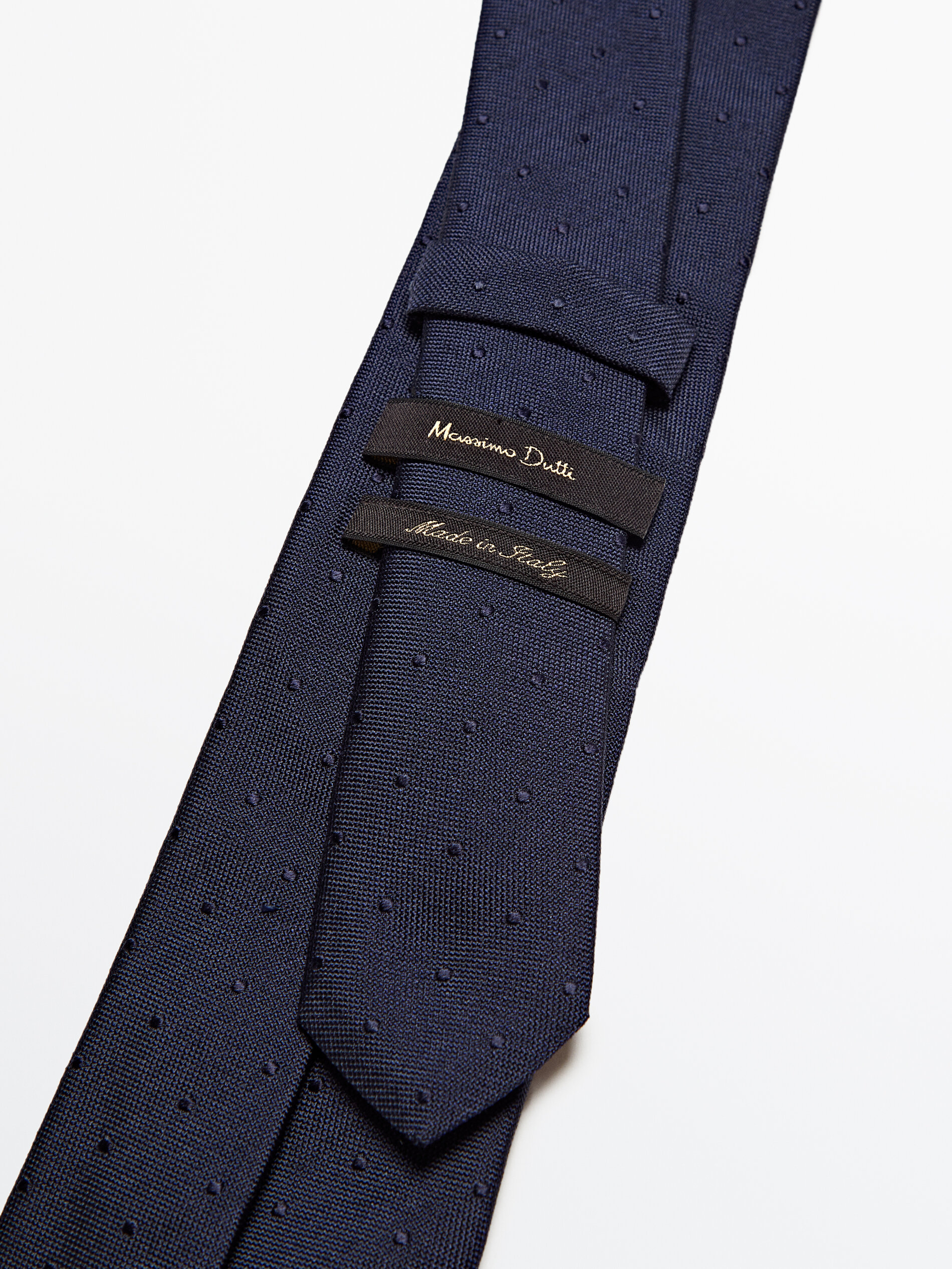 Gravata Topos de seda - AZUL MARINHO