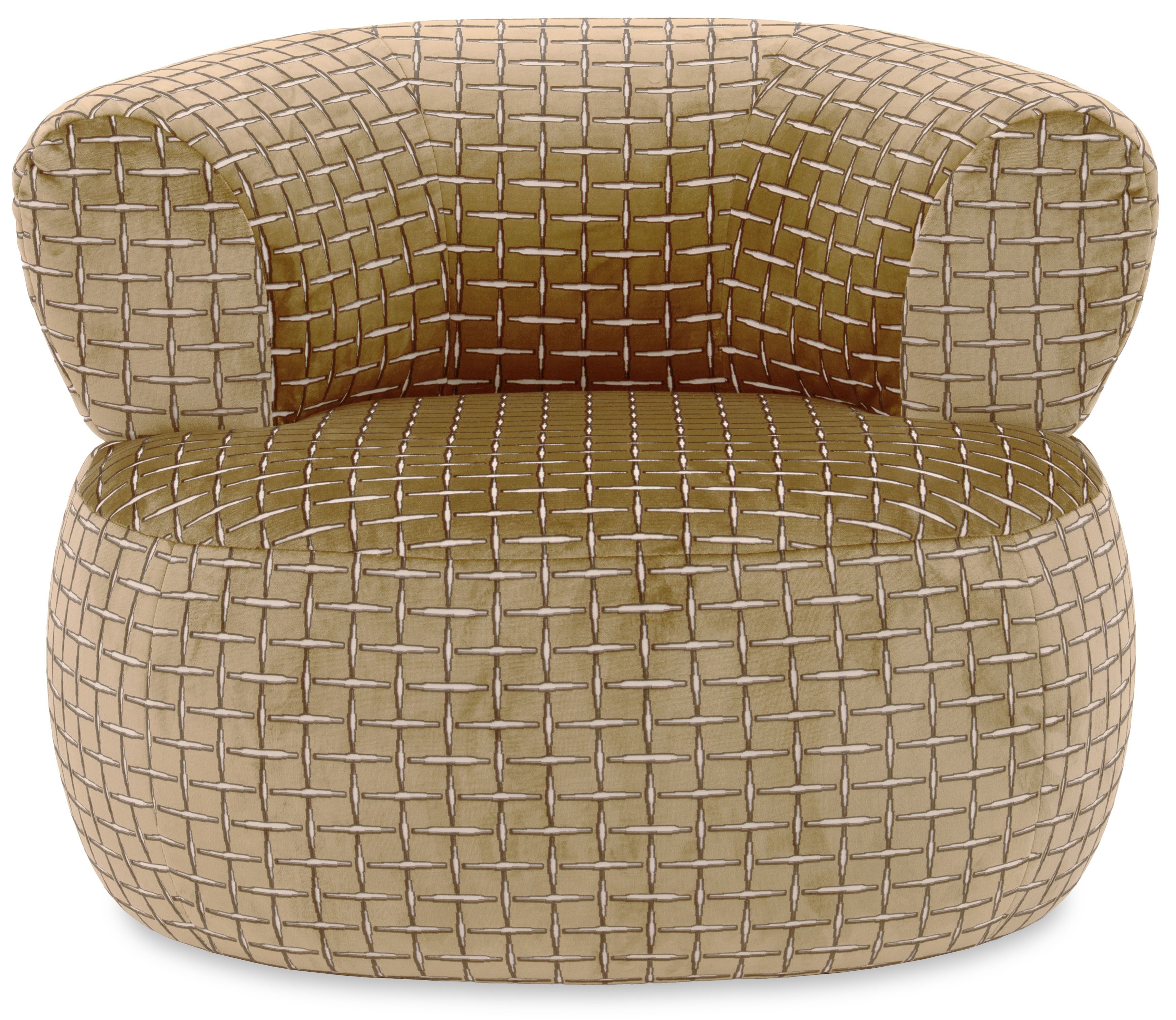 Draaifauteuil Letters B96 x D81 x H77 cm