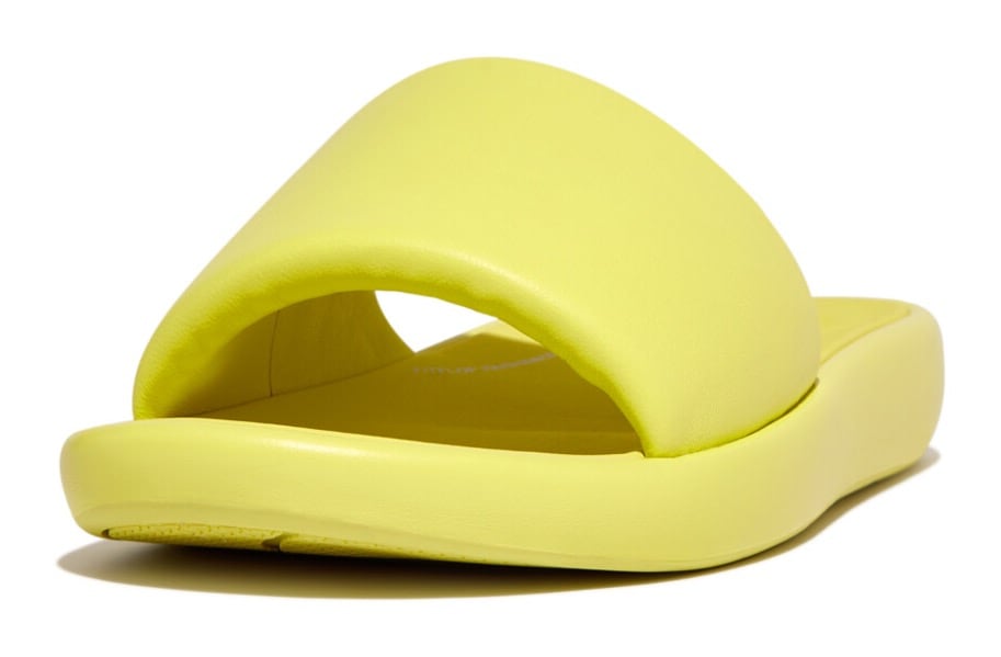 Fitflop Pantolette »IQUSHION D-LUXE PADDED LEATHER SLIDES«  , Sommerschuh, Schlappen mit breiter Bandage