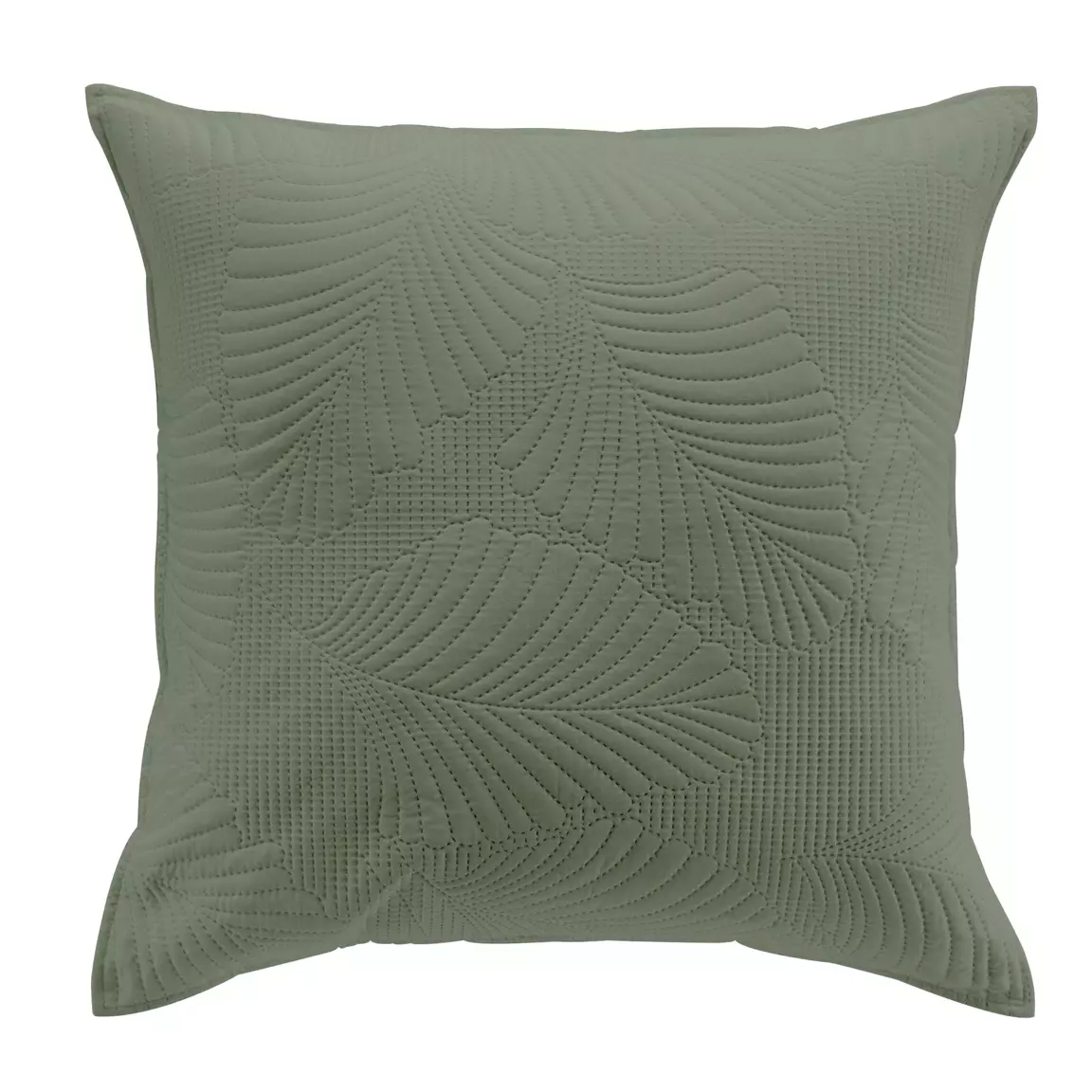 Housse de coussin carrée microfibre (60 x 60 cm) Palombine Vert kaki