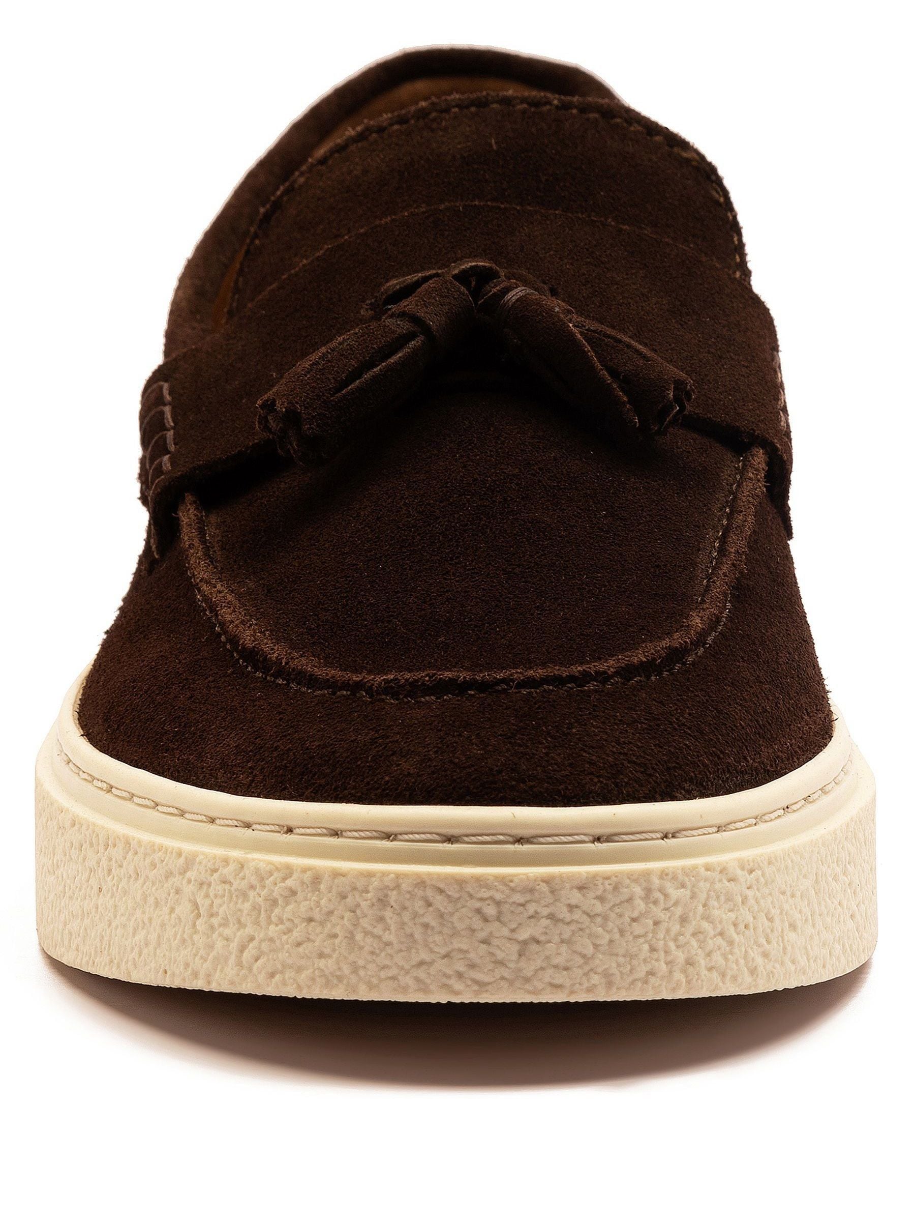Bruin - Off The Hook Rory Suede Tassel Loafers with Flat Sole