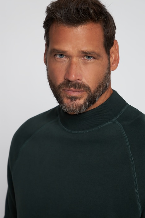 Sweatshirt, Homewear, Stehkragen, Raglan-Langarm