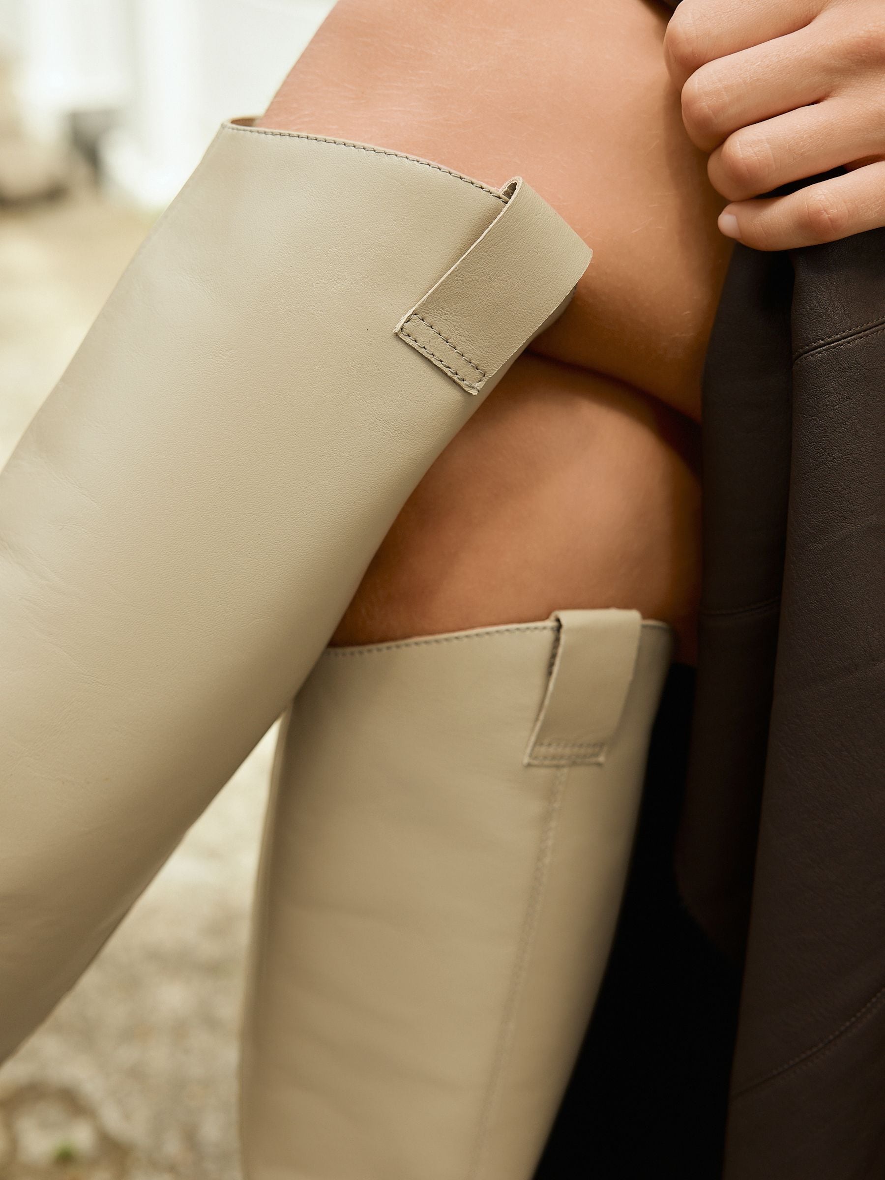 Neutraal leer - Forever Comfort® Western Block Heel Knee High Boots