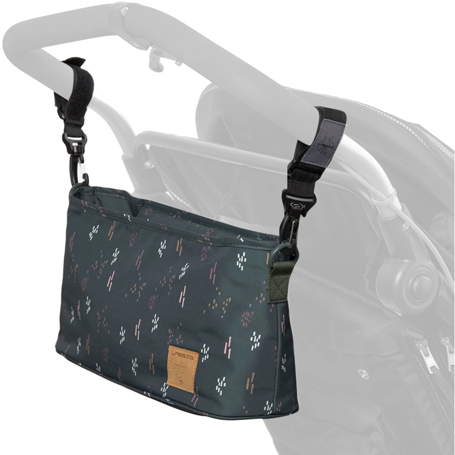 LÄSSIG Organizer für Kinderwagen  Blobs forest