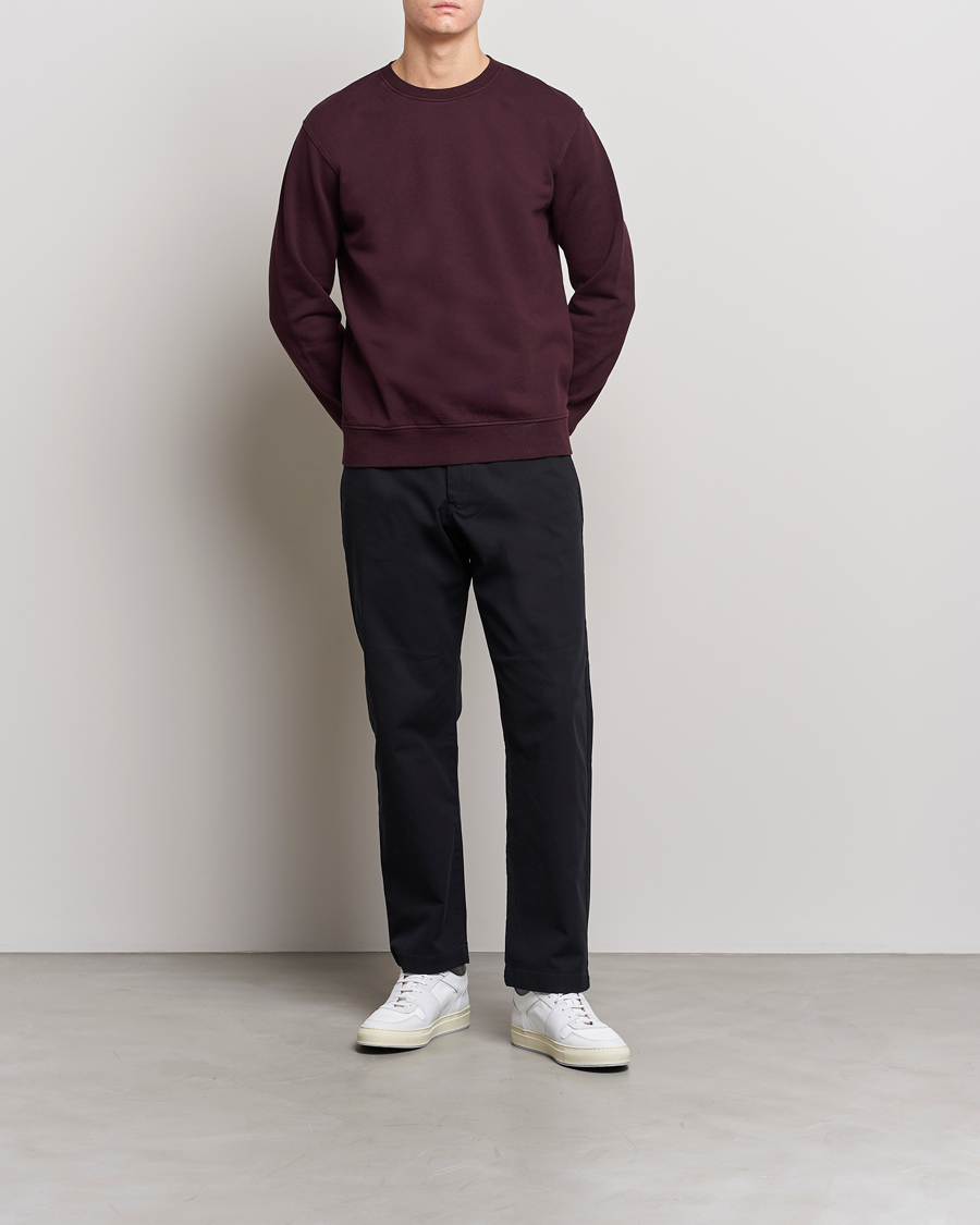 Colorful Standard Classic Organic Crew Neck Sweat Oxblood Red