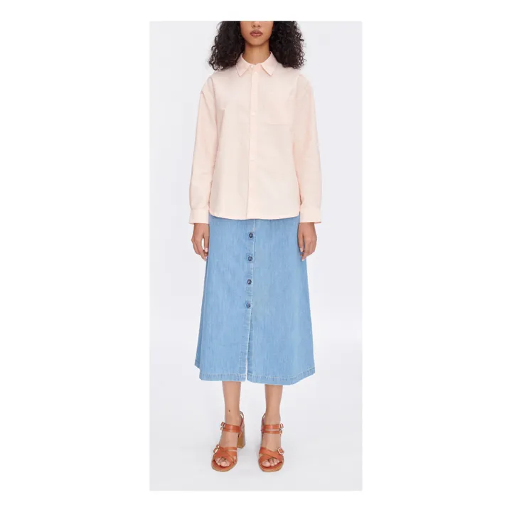 A.P.C. Jupe Deauville Coton Bio | Bleu Clair