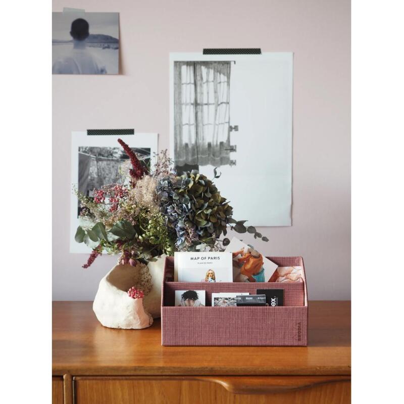 Rhodia collection ORANGE Botanique - porte-courrier, 25 x 10 x 14 cm - Amaranthe