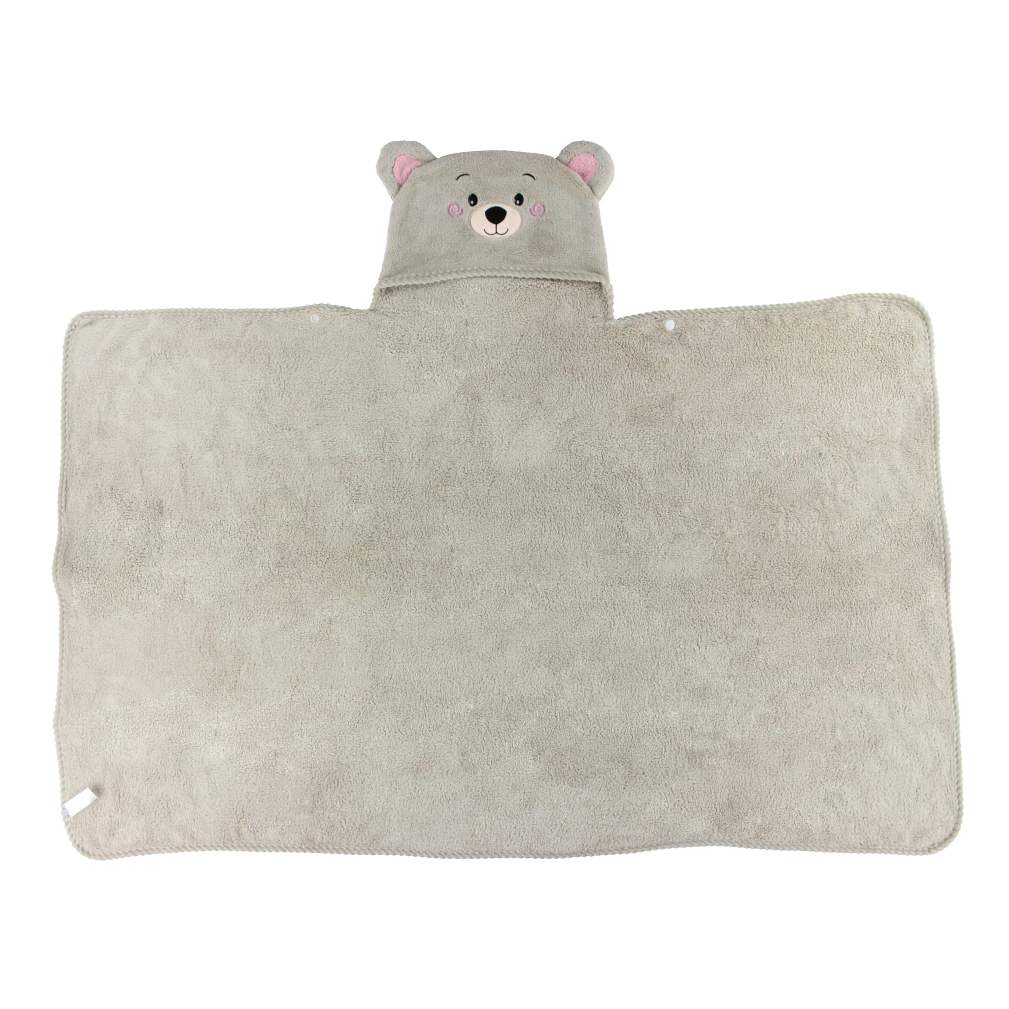 Bébé Confort Serviette à Capuchon Deluxe Ours - Brun