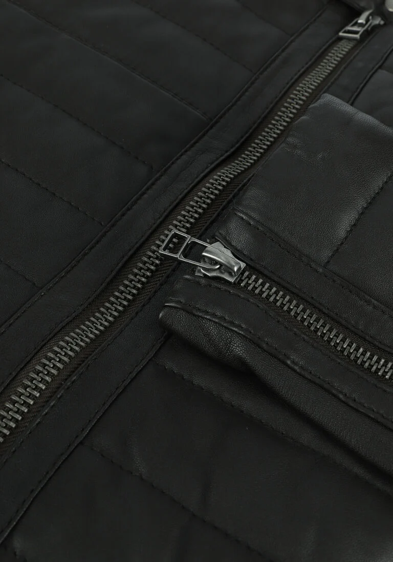 GOOSECRAFT bruine goosecraft leren jas gc knight biker