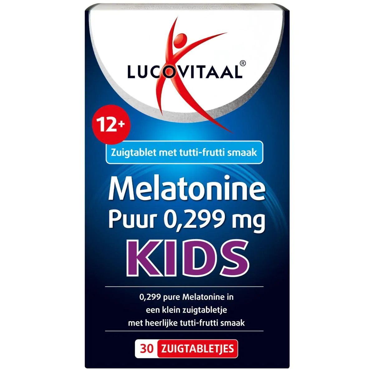 Melatonine Kinderen 0,299 mg met tutti-frutti smaak 30 zuigtabletten