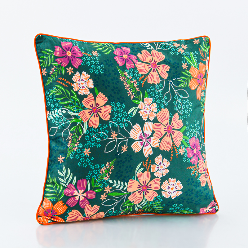 Housse de coussin 'Leana' velours