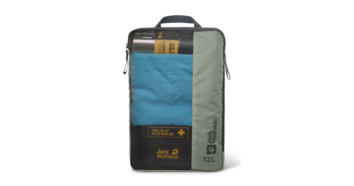 Jack WolfskinCompression Cube Set tas  (Grijsgroen/transparant)