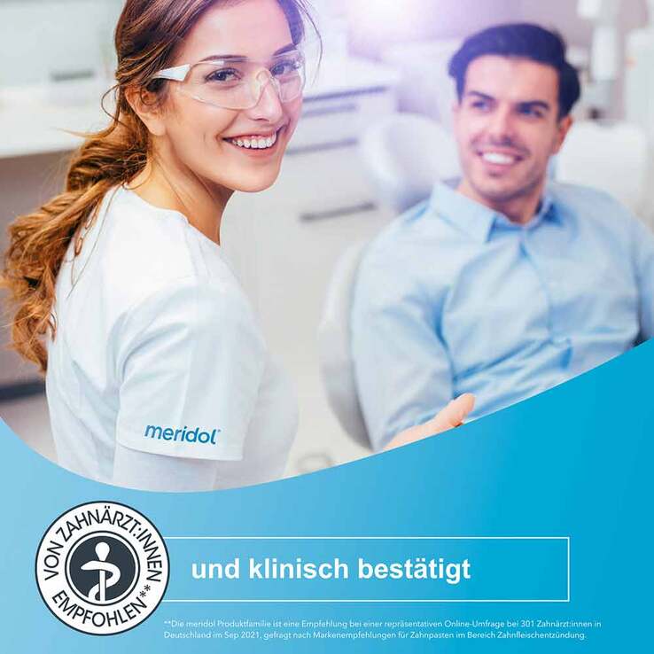 Meridol sanftes Weiss Zahnpasta, 75 ml
