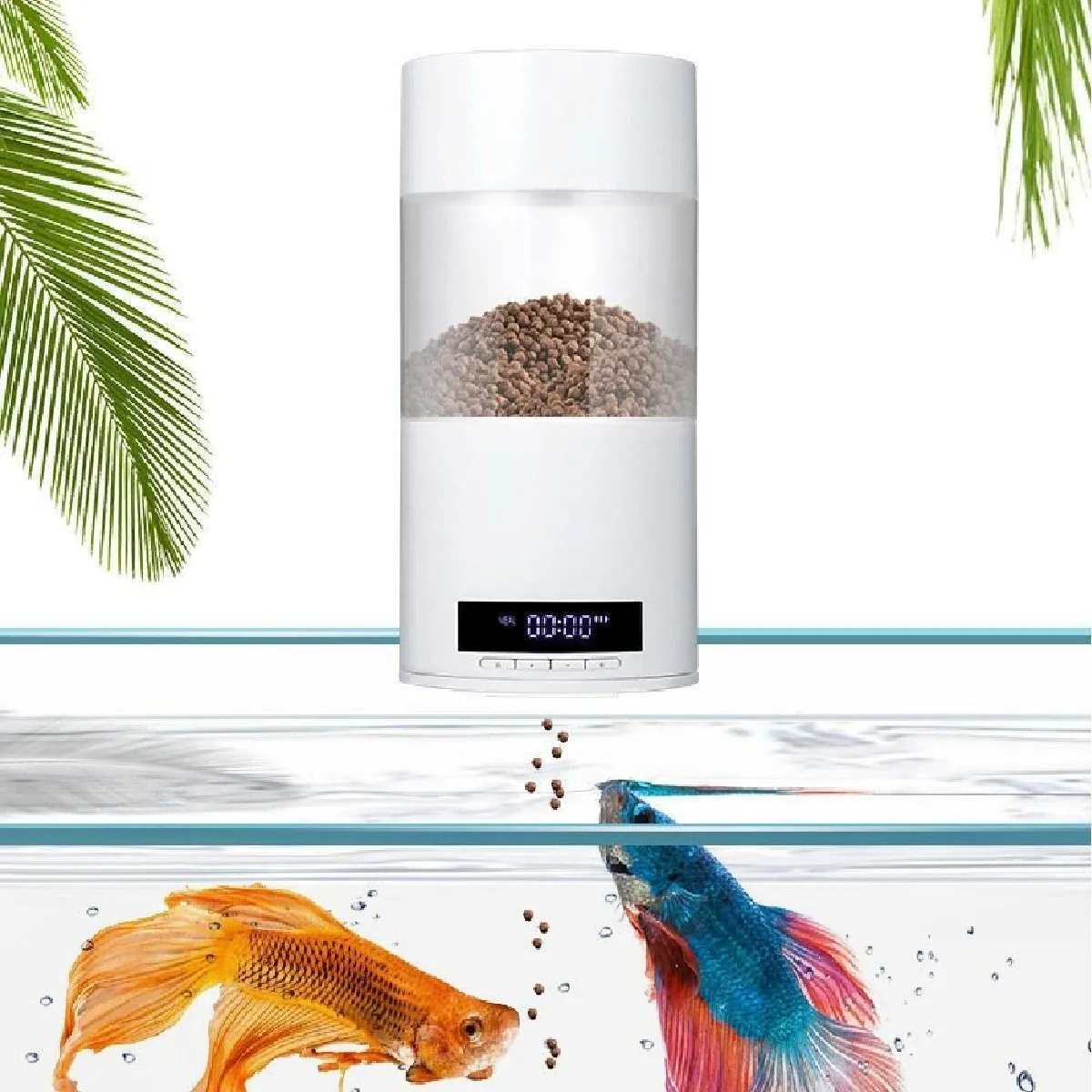 Justgreenbox DistriButeur de nourriture pour poissons - T6112211963747