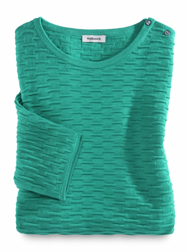 Kimono-Pullover Wellenstruktur