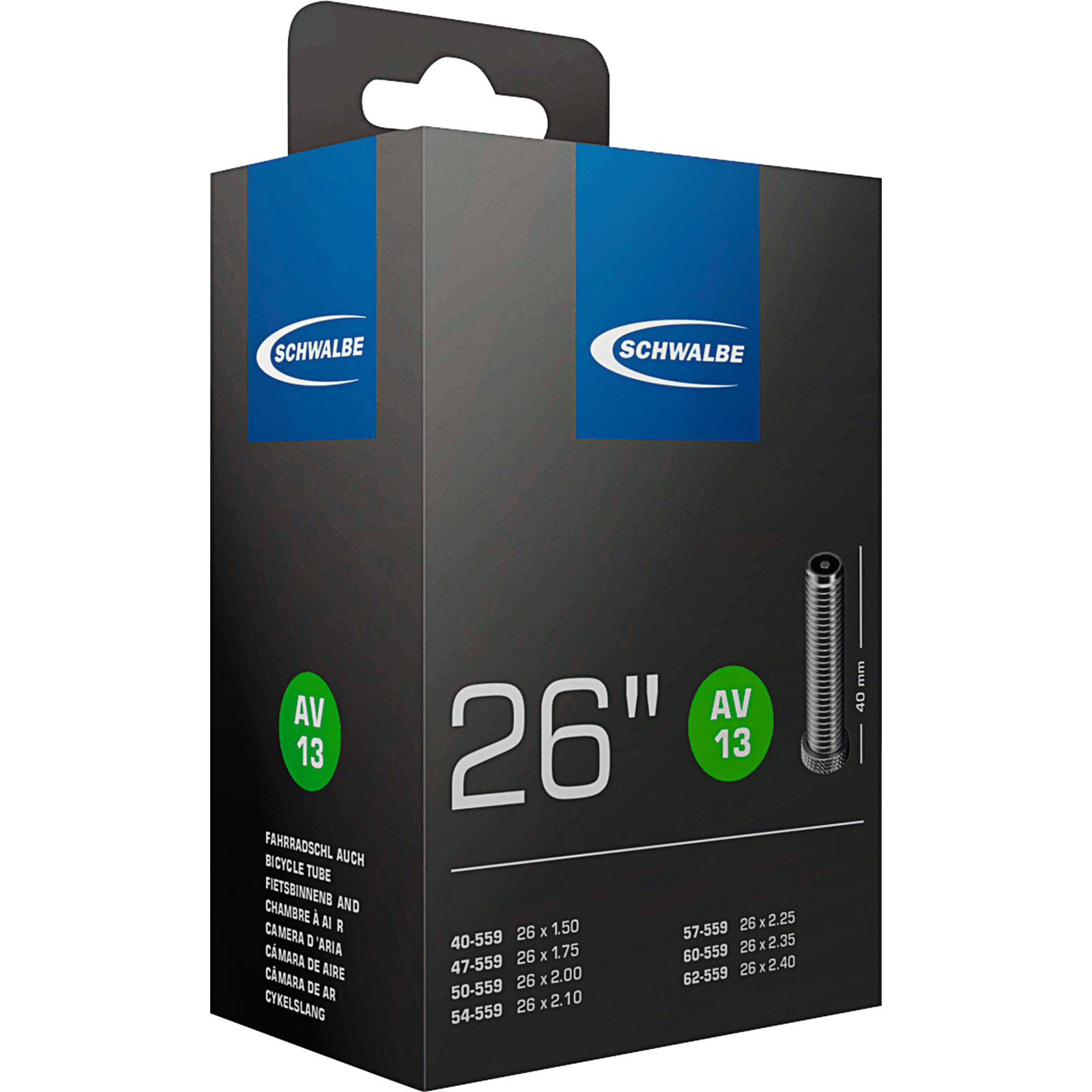 Schwalbe Fahrradschlauch AV13 26x1.50-2.40 40 mm
