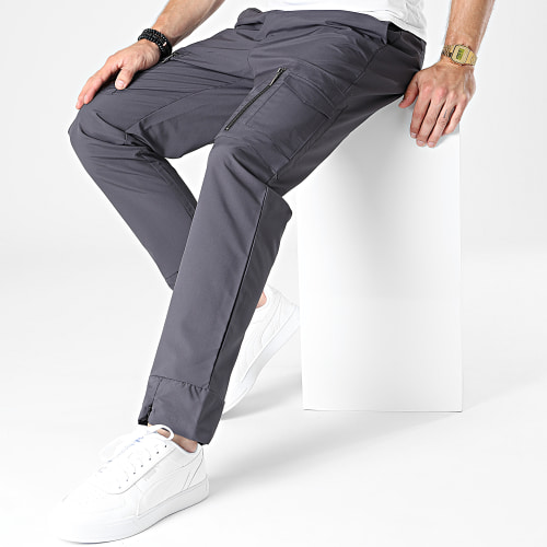 Pantalon Jogging A Bandes SV-001 Gris Anthracite