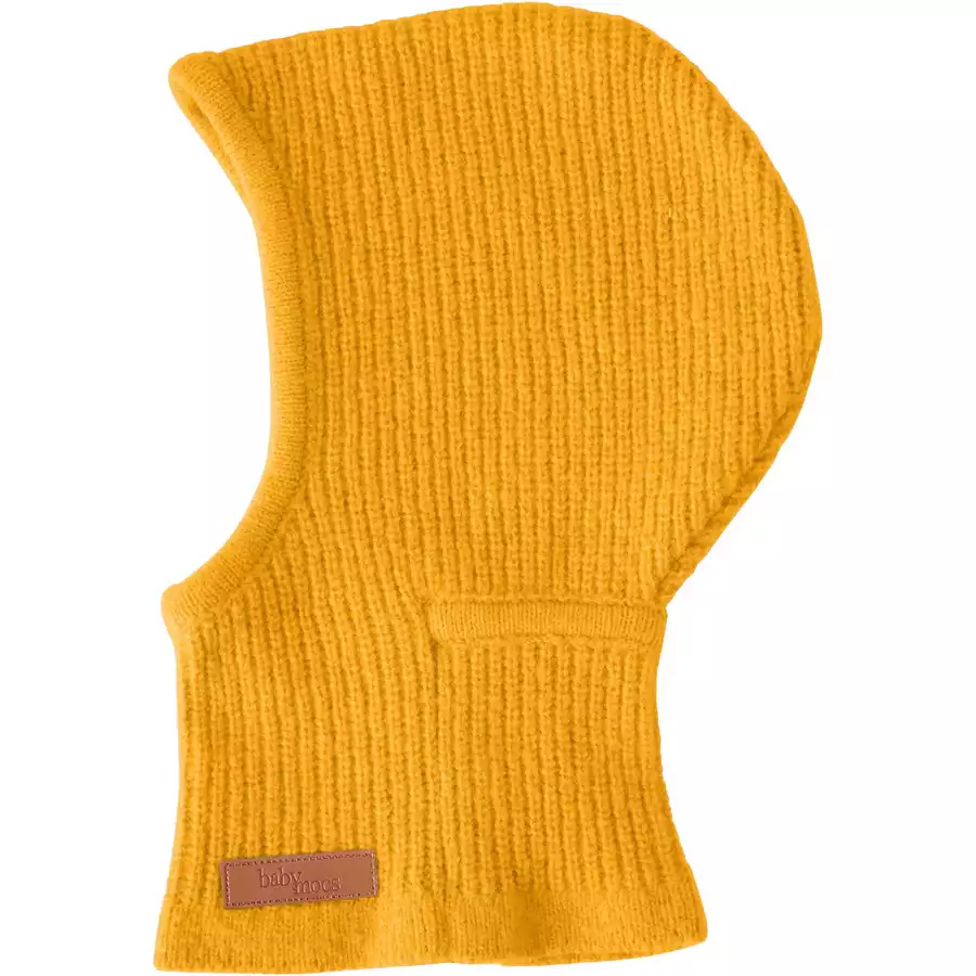 BabyMocs Mütze Vegan senfgelb