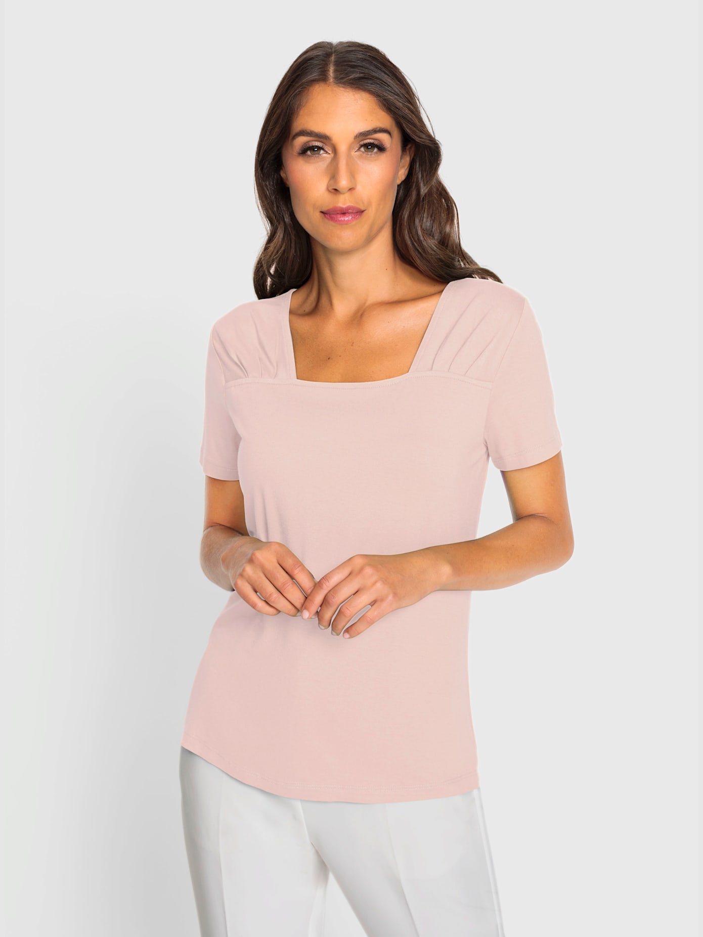 T-shirt plis décoratifs tendance