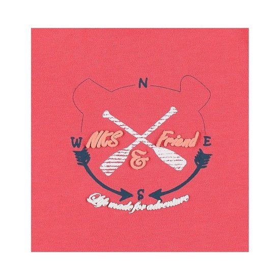 T-shirt collection Bord de mer Garçon   Rouge        de               Noukies