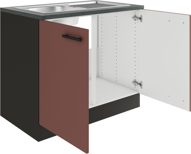 OPTIFIT Spülenschrank »Palma« Breite 100 cm, inklusive Einbauspüle