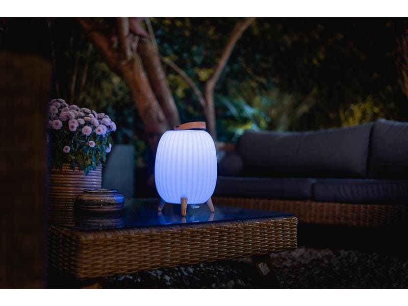ezilight Laterne Ambiant M, Kabellose Bluetooth Musiklaterne