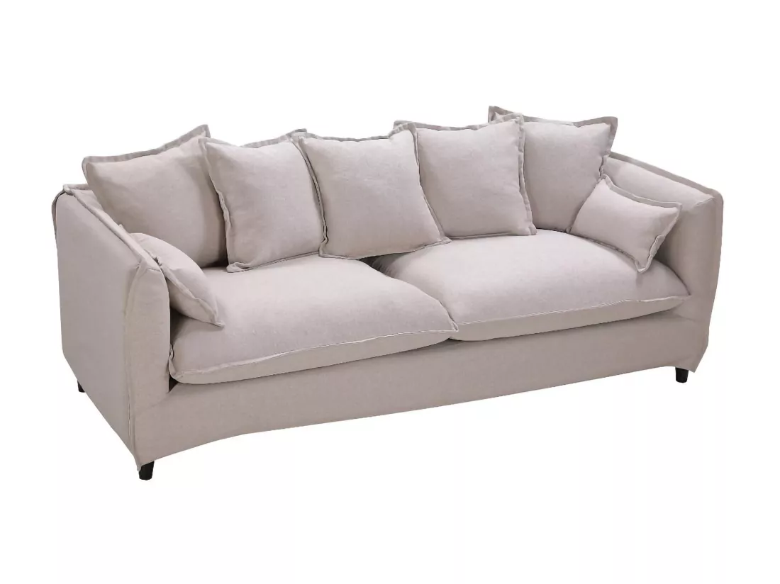 Canapé 3 places en tissu RAMSES - Beige