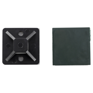 HANDSON bevestigingsplaat voor bindband zwart (10 stuks)