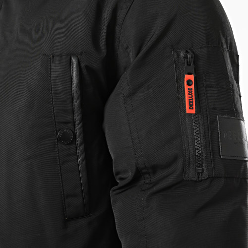 Parka Capuche Fourrure Sharkson Noir