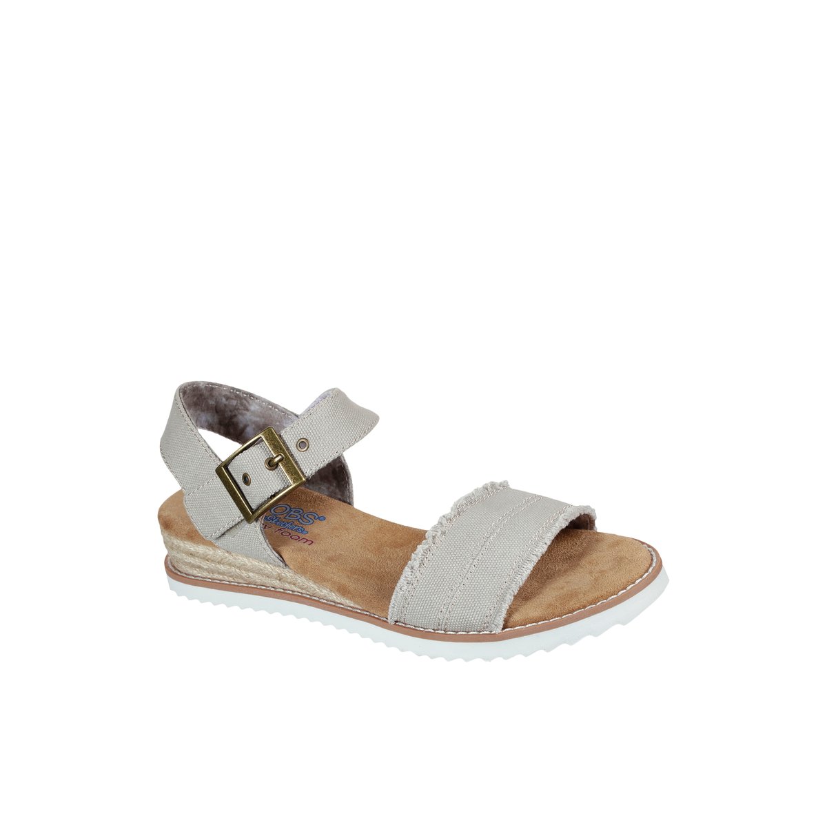 BOBS BY SKECHERS-Desertkiss_a-Sandale compensée à bride de cheville - Talon compensé - Autre Beige