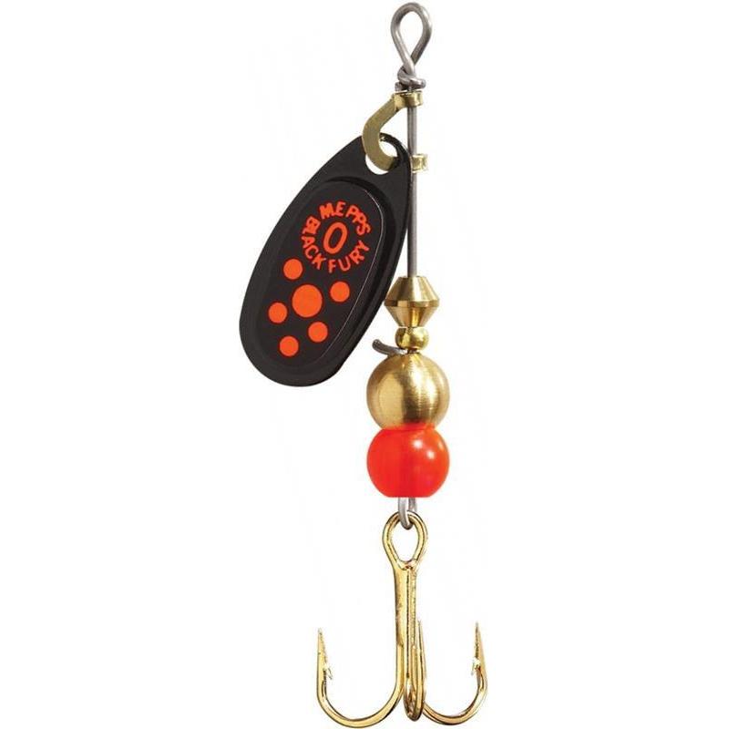 Cuiller Tournante Mepps Black Fury Orange