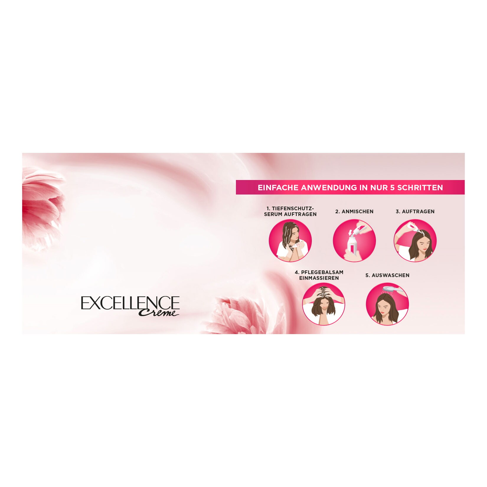 L'Oreal Excellence dunkelbraun, 3er Pack