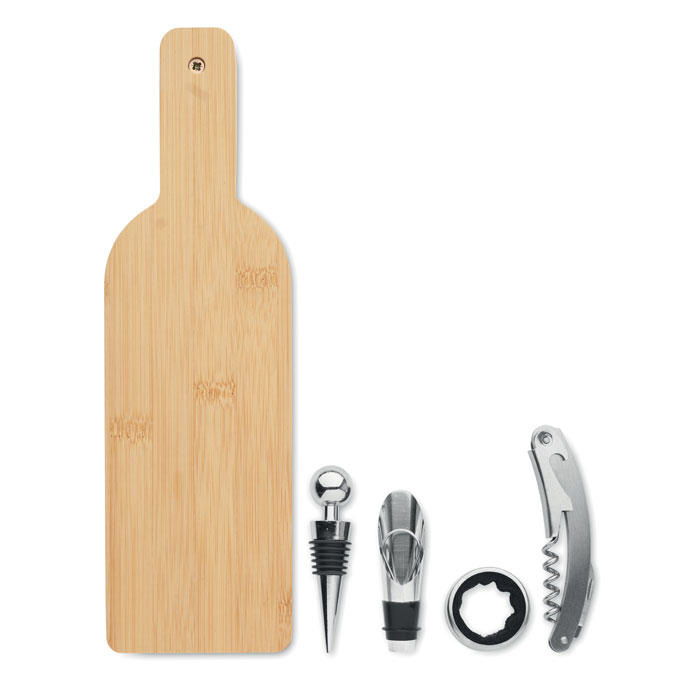 GiftRetail MO2381 - VINOVAULT SET Set de vin forme de bouteille
