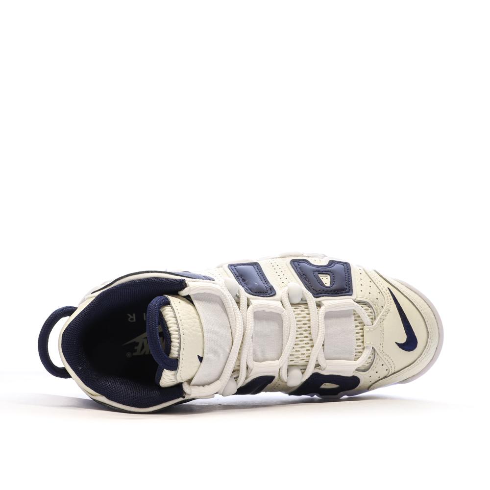 Nike Baskets Écru/Marine Garçon Nike Air More Uptempo