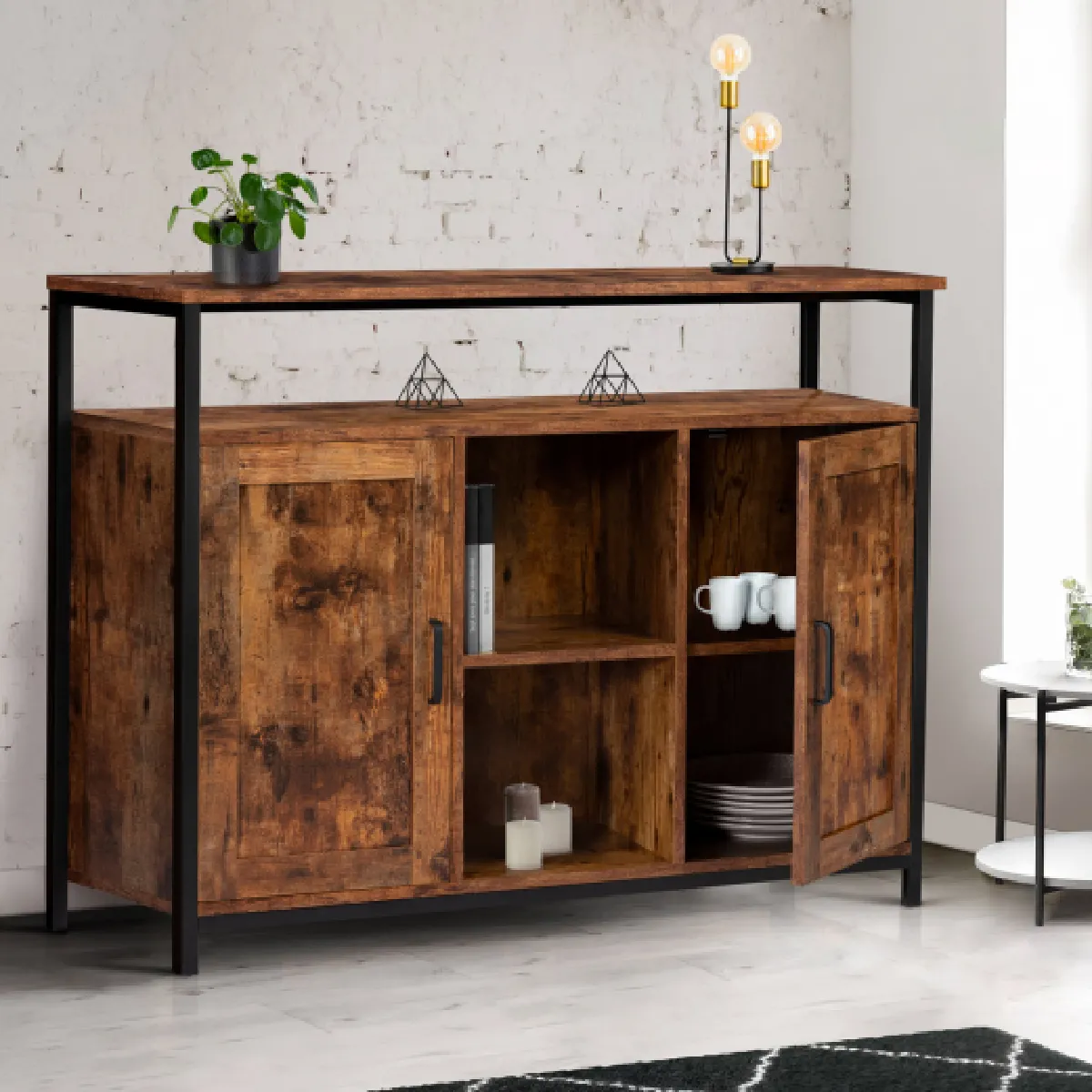Idmarket Market Buffet 2 Portes DAYTON
