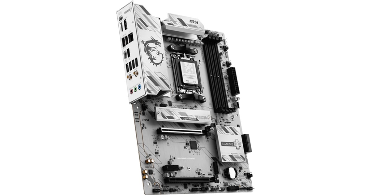 MSIB850 GAMING PLUS WIFI6E socket AM5 moederbord  (RAID, 2.5Gb-LAN, Wi-Fi 6E, BT, Sound, ATX)