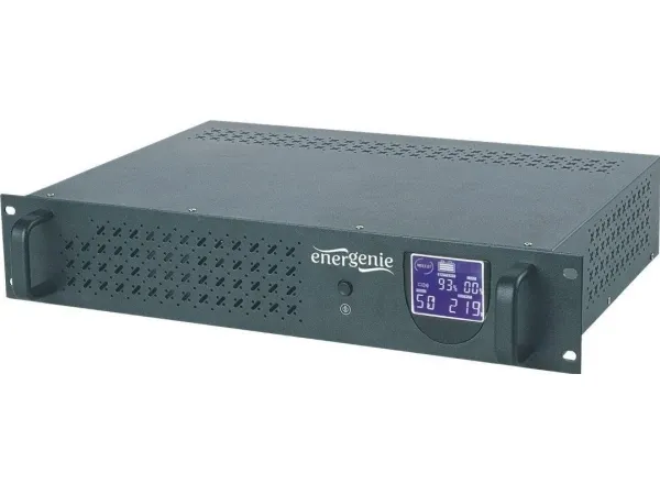 EnerGenie - UPS (rackversion) - AC 220 V - 1200 Watt - 2000 VA - 9 At - USB - output-stikforbindelser: 4 - 3.4U