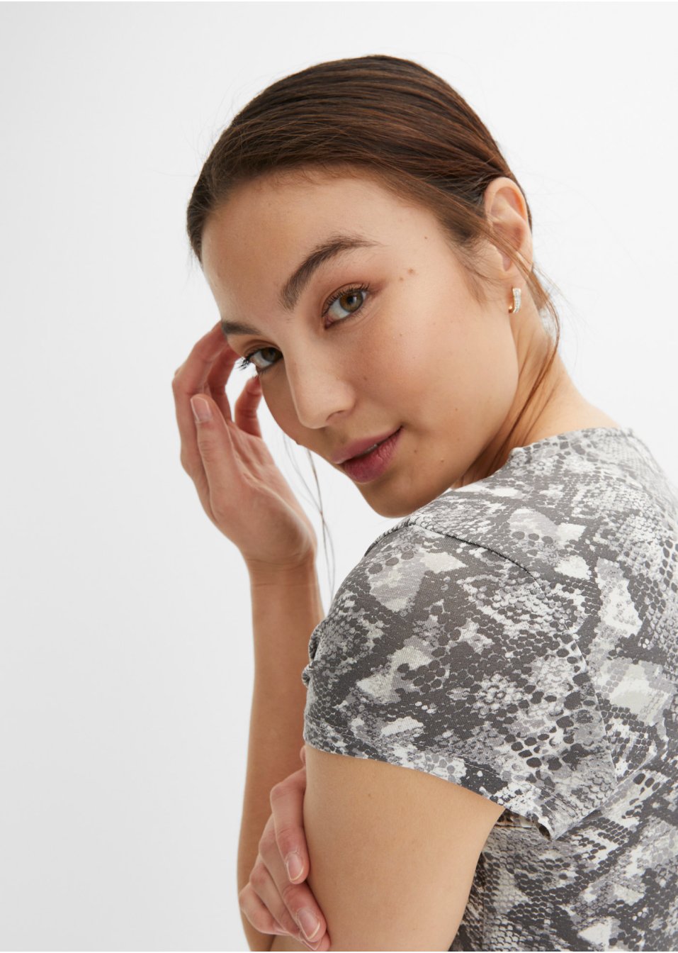 Top à décolleté plongeant en V